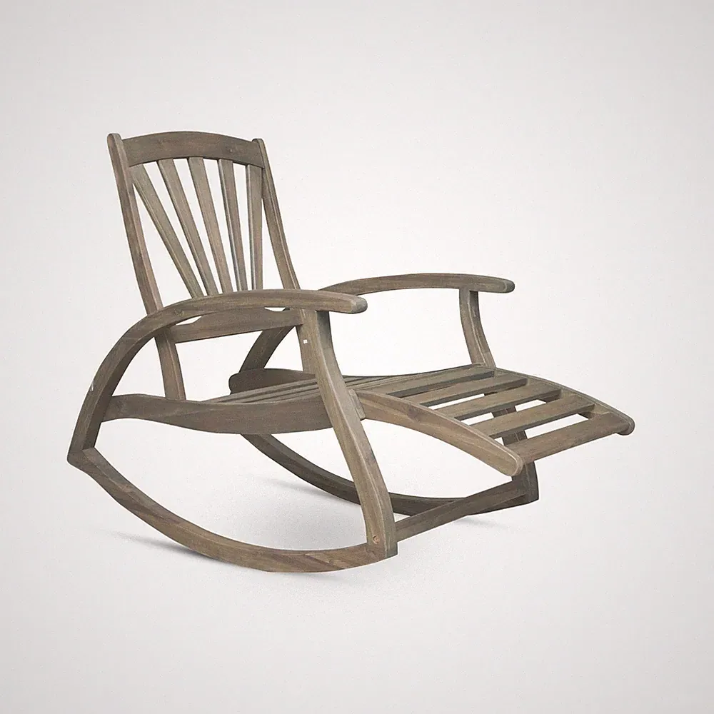 Acacia Wood Rocking Chair