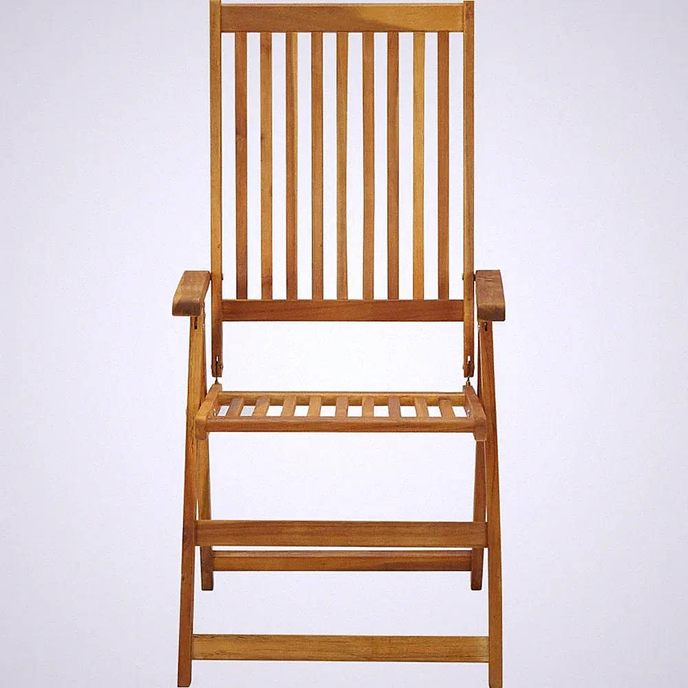 Outdoor Recliner Chairs Patio Reclining Lounge Chair Solid Wood Acacia vidaXL